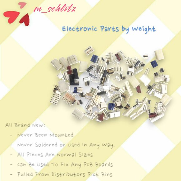 Assorted New Electronic Parts by Weight - Never Used, Various Sizes - Picture 5 of 5